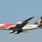 シンガポール航空A380　建国50周年記念塗装機