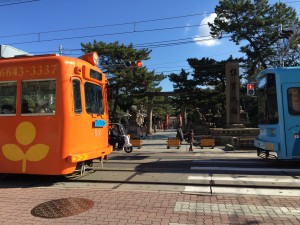 住吉鳥居と阪堺電車