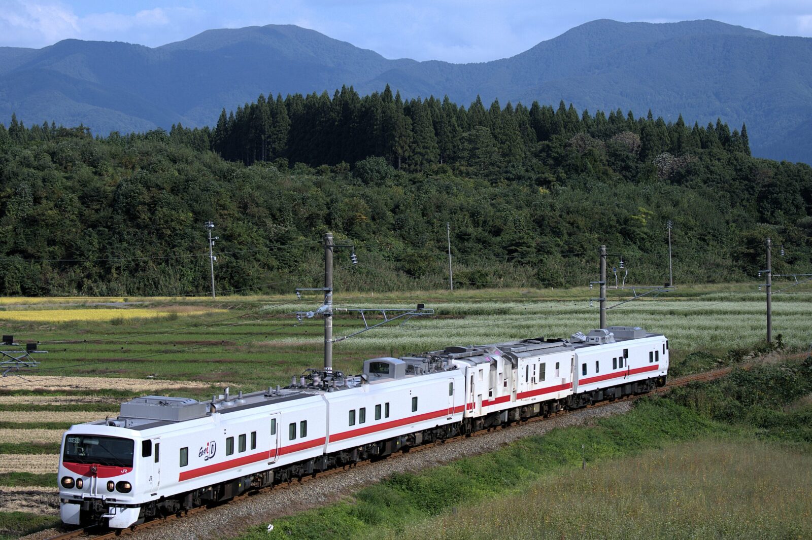 キヤE193系East i-D+マヤ50 奥羽本線（秋田～新庄）検測（2025年9月）